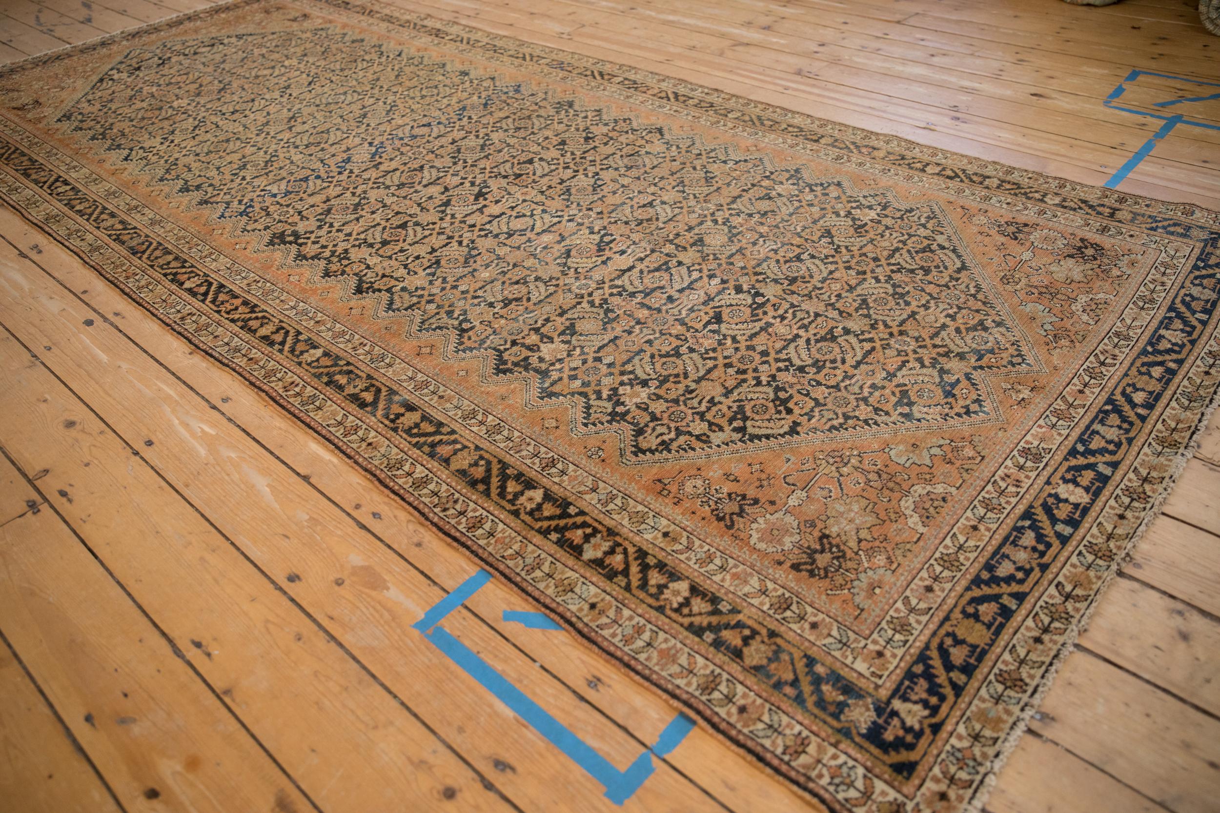 Vintage Distressed Malayer Rug Runner In Fair Condition For Sale In Katonah, NY