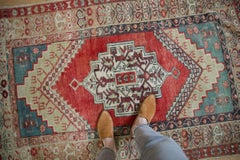Vintage Distressed Anatolian Rug