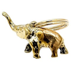 Llavero de latón «Elefante» de Carl Auböck n.º 5607