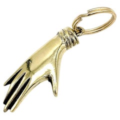 Llavero de latón «Mano» de Carl Auböck, pequeño, n.º 5734