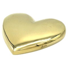 Pisapapeles de latón con forma de corazón de Carl Auböck, n.º 5371 (grande)