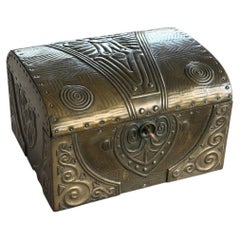Austrian Jugendstil / Vienna Secession Decorative Brass Box