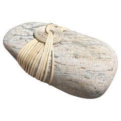 Sculpture en pierre zen « wabi-sabi » / presse-papier
