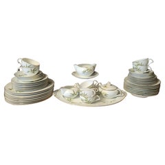 Narumi Porcelain 'Spring Bamboo' China Set, 52 Pieces, Japan, 1951