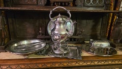 Silverplated Vintage Serving Set: Wm Rogers, Leonard, Sheridan, Manning Bowman