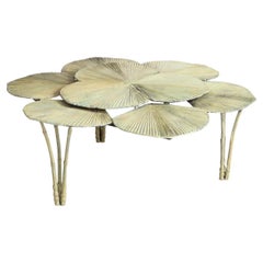 Contemporary bronze fächer-couchtisch by Clotilde Ancarani