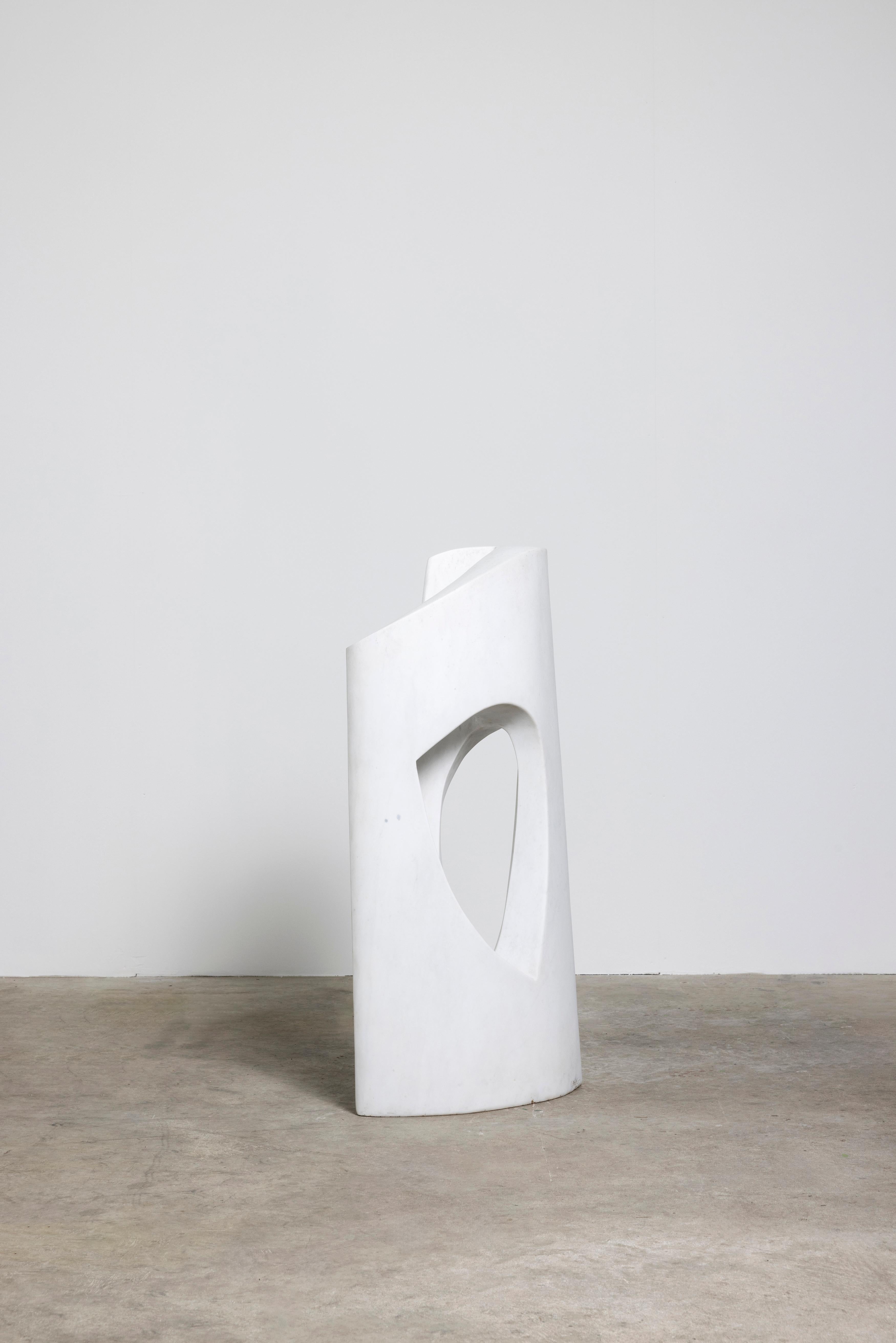 Contemporary Post-Modern Carrara Marble Sculpture by Bertrand Créac'h, France For Sale