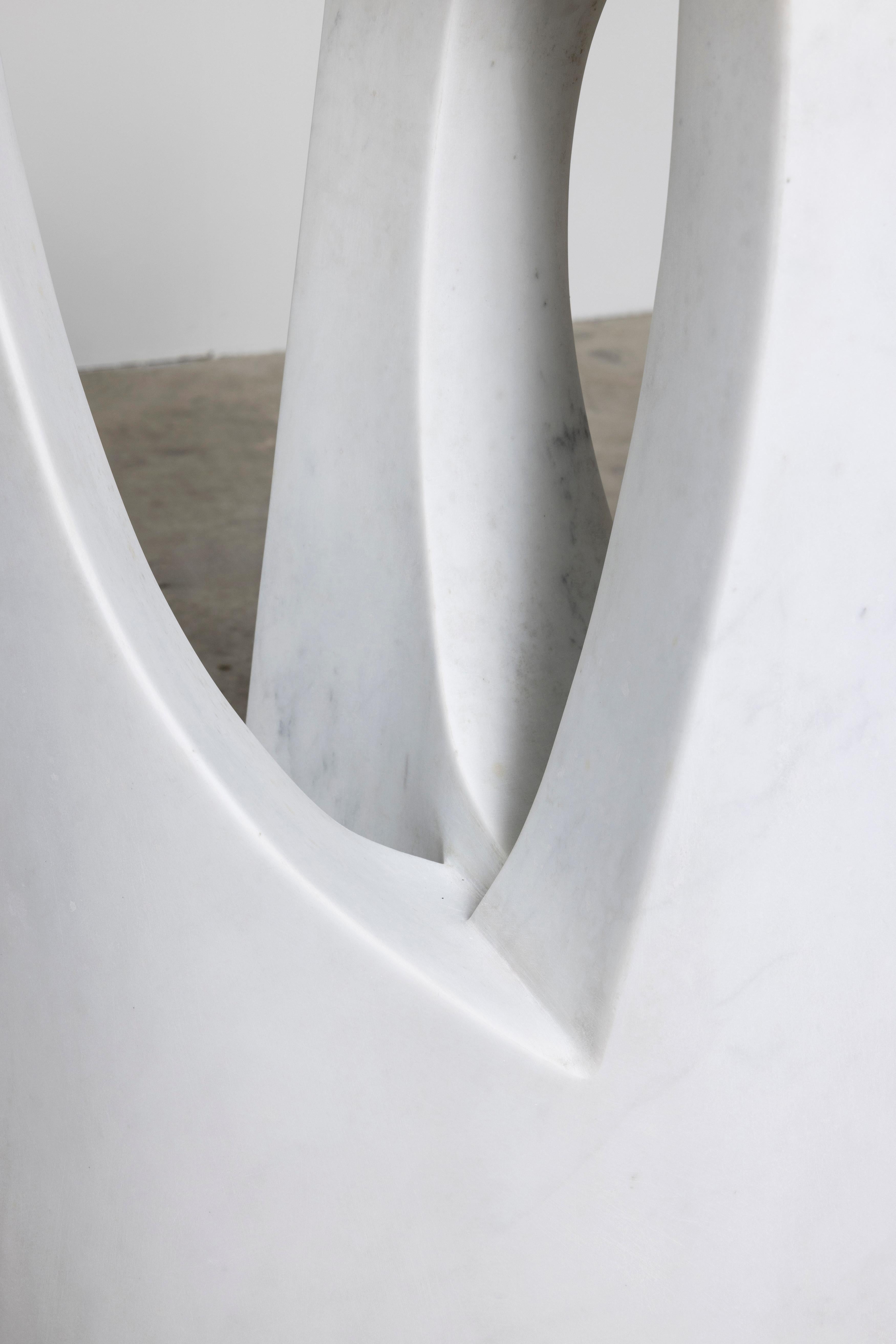 Post-Modern Carrara Marble Sculpture by Bertrand Créac'h, France For Sale 5