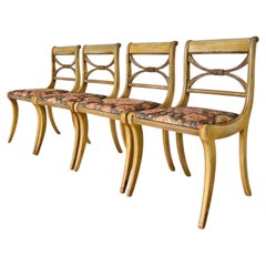 Four Federal Style Drexel Travis Court Dining Chairs, 1940s