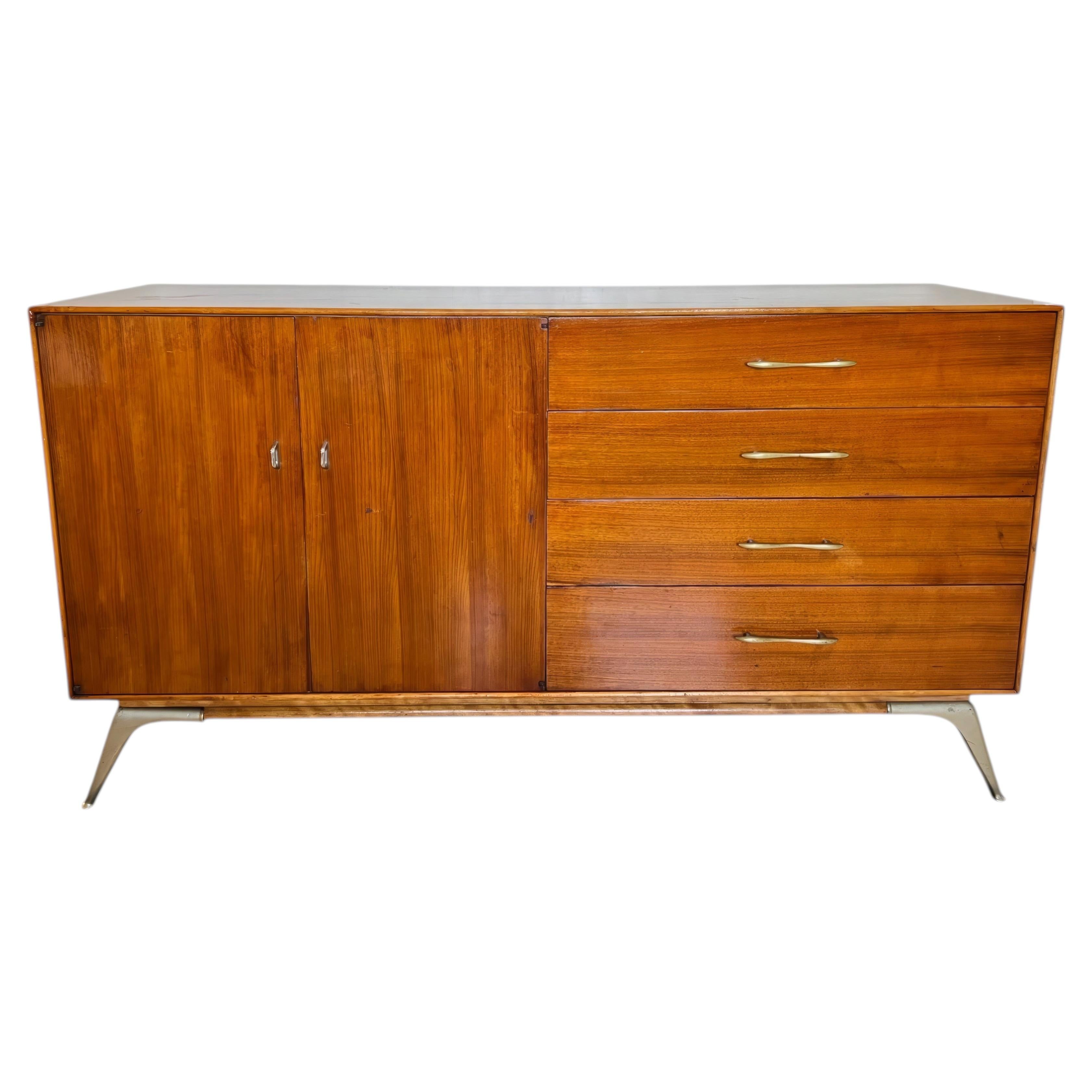 Mid-Century Modern Walnut Credenza by R-Way Furniture, 1960s
