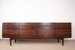 Danish rosewood sideboard, model FA 66, Ib Kofod-Larsen, original 1960s edition.