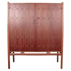 Schwedisches Sideboard aus Teakholz, Buche und Messing, Modell „Napoli“, David Rosen, 1960.