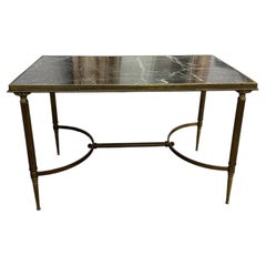 Mid Century Brass & Marble Coffee Table