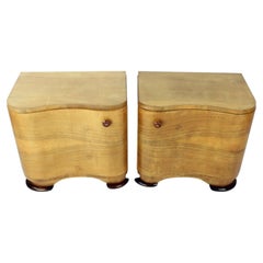 Art Deco Bedside Tables By Jindřich Halabala For Up Závody, 1930s