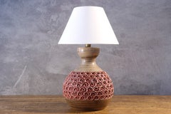 Mid-Century Modern Ceramic Table Lamp by Romacrea, Rome, Italy, 1960s