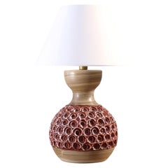 Mid-Century Ceramic Table Lamp by Romacrea, Rome, Italy, 1960s