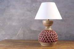 Mid-Century Ceramic Table Lamp by Romacrea, Rome, Italy, 1960s