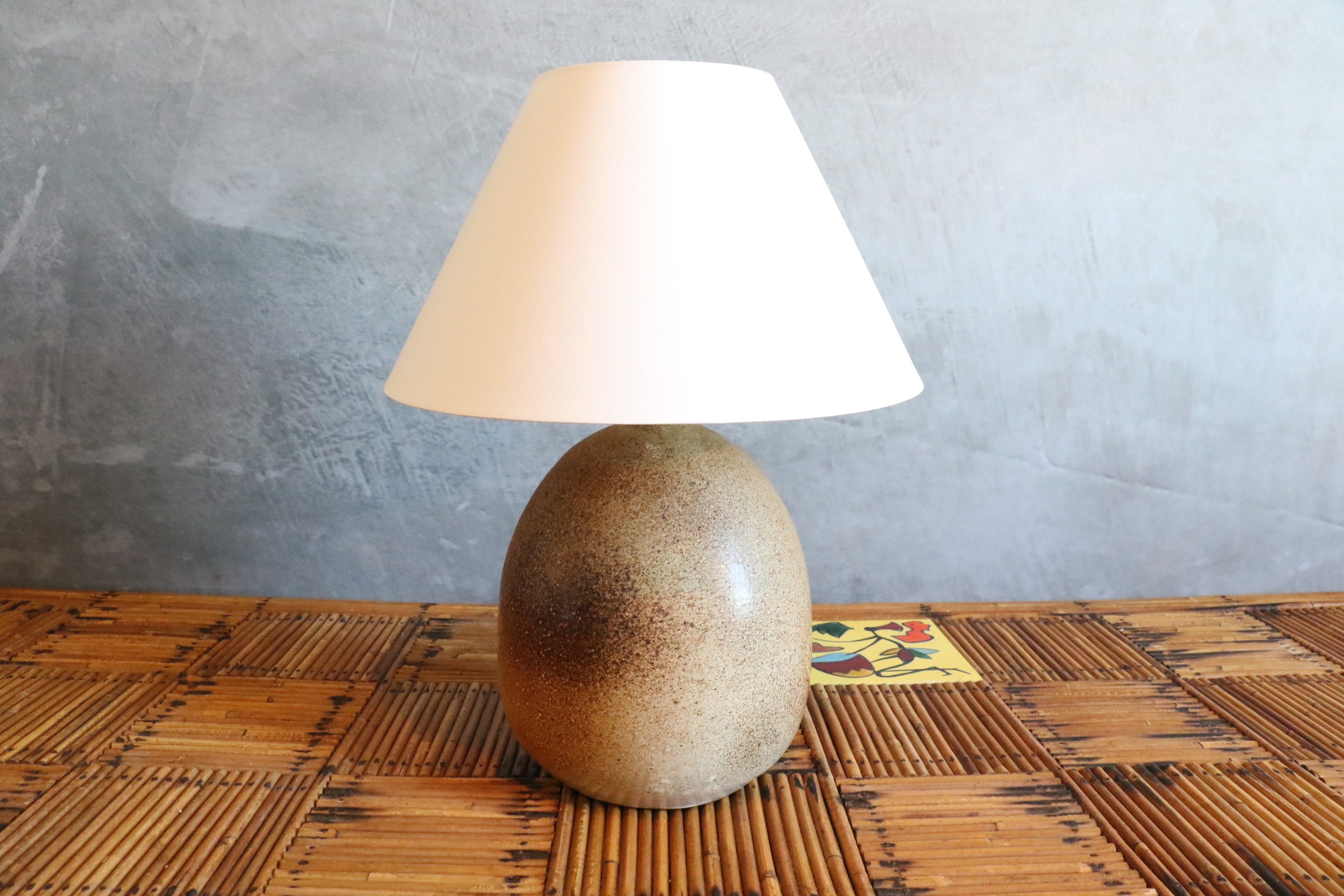 Lámpara de sobremesa de cerámica de Roland Zobel - Atelier des Cyclades, Francia, hacia 1970