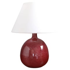 Roland Zobel French Ceramic Table Lamp, Les Cyclades Ruelland Style c.1960