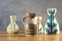 Curated Set of 4 French Mid-Century Studio Ceramics by Grand Chêne (Luc & Odette