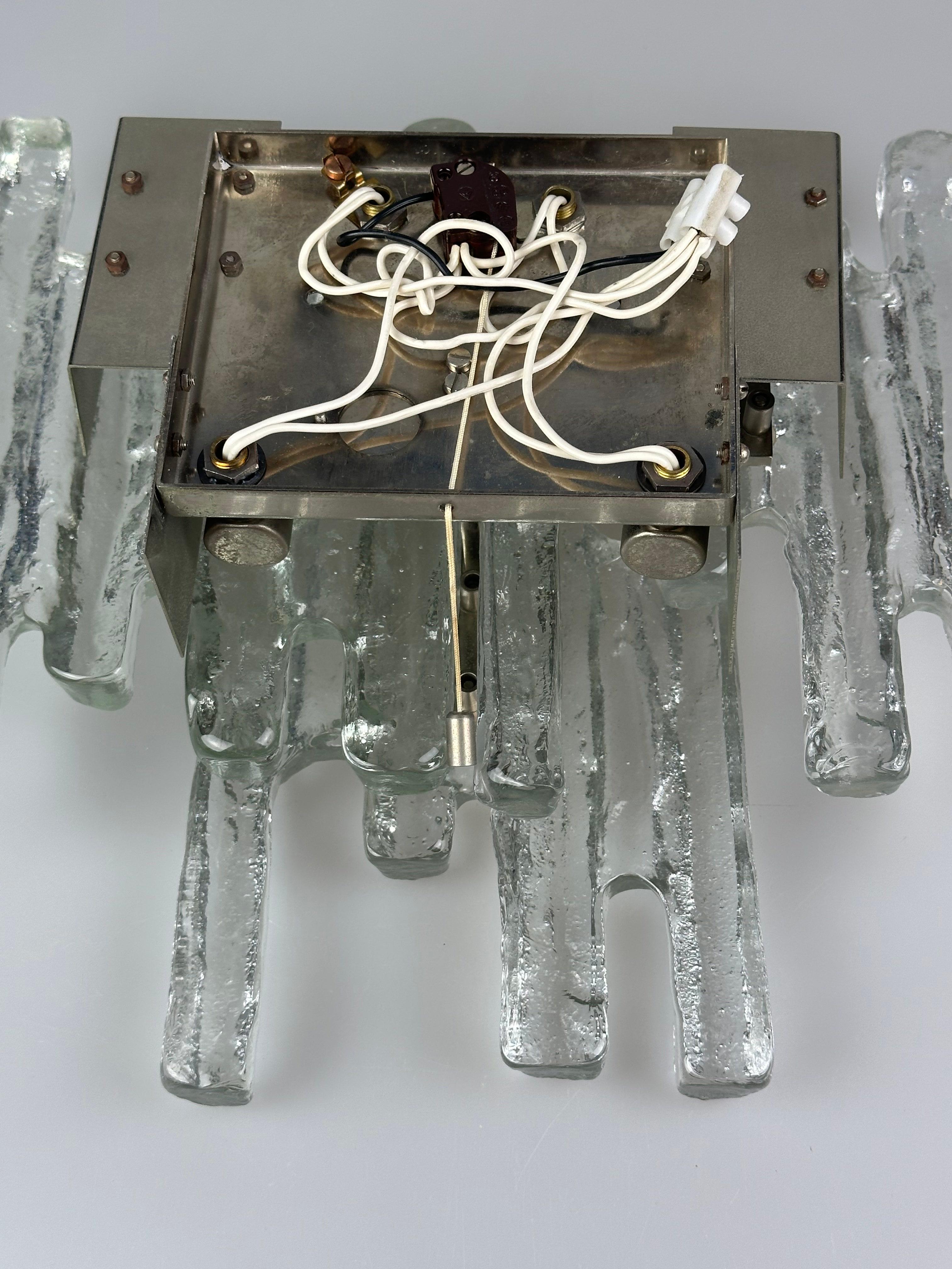 Applique en verre glacé des années 1960/70 par J.T. Kalmar, Autriche Design/One en vente 13