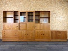1960s 1970s Teak Wall Unit Bookshelf from HG Furniture Denmark