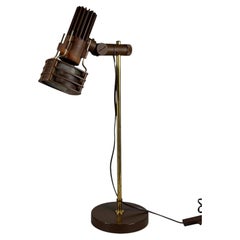 Années 1960, années 1970 - Lampe de table, lampe de bureau, design « Space Age », métal, plastique