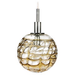 1960s 1970s Globe Hanging Lamp Pendant Lamp by Doria Leuchten Germany