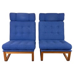 2 poltrone in teak degli anni ’60 e ’70 prodotte da Magnus Oelsen A/S, Durup, Danimarca