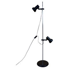 1960s 1970s Floor Lamp in Metal Space Age Design Mid Century