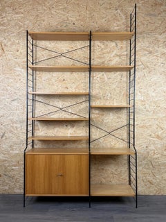 1960s 1970s Ash Shelving System Wall Unit from WHB Germany