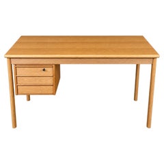 1960s 1970s Oak Writing Desk with Sliding Top by Peter Løvig Nielsen for Løvig