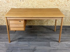 1960s 1970s Oak Writing Desk with Sliding Top by Peter Løvig Nielsen for Løvig