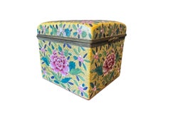 Chinese Famille Rose Porcelain Jewelry Casket