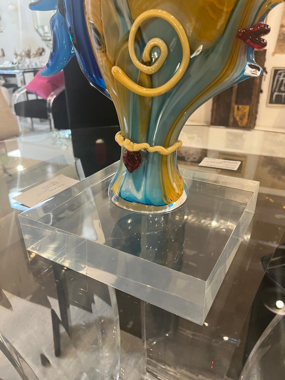 Abstract Murano Sculpture Picasso Style For Sale 1