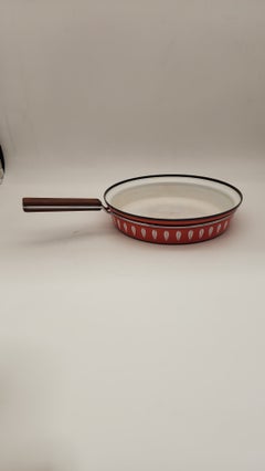 Cathrineholm Lotus Enamel Skillet with Wood Handle