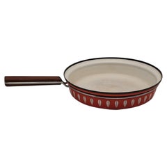 Cathrineholm Lotus Enamel Skillet with Wood Handle