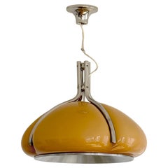 A POSTMODERN SPACE-AGE " Quadrifoglio " Deckenleuchte von GUZZINI, Italien 1950