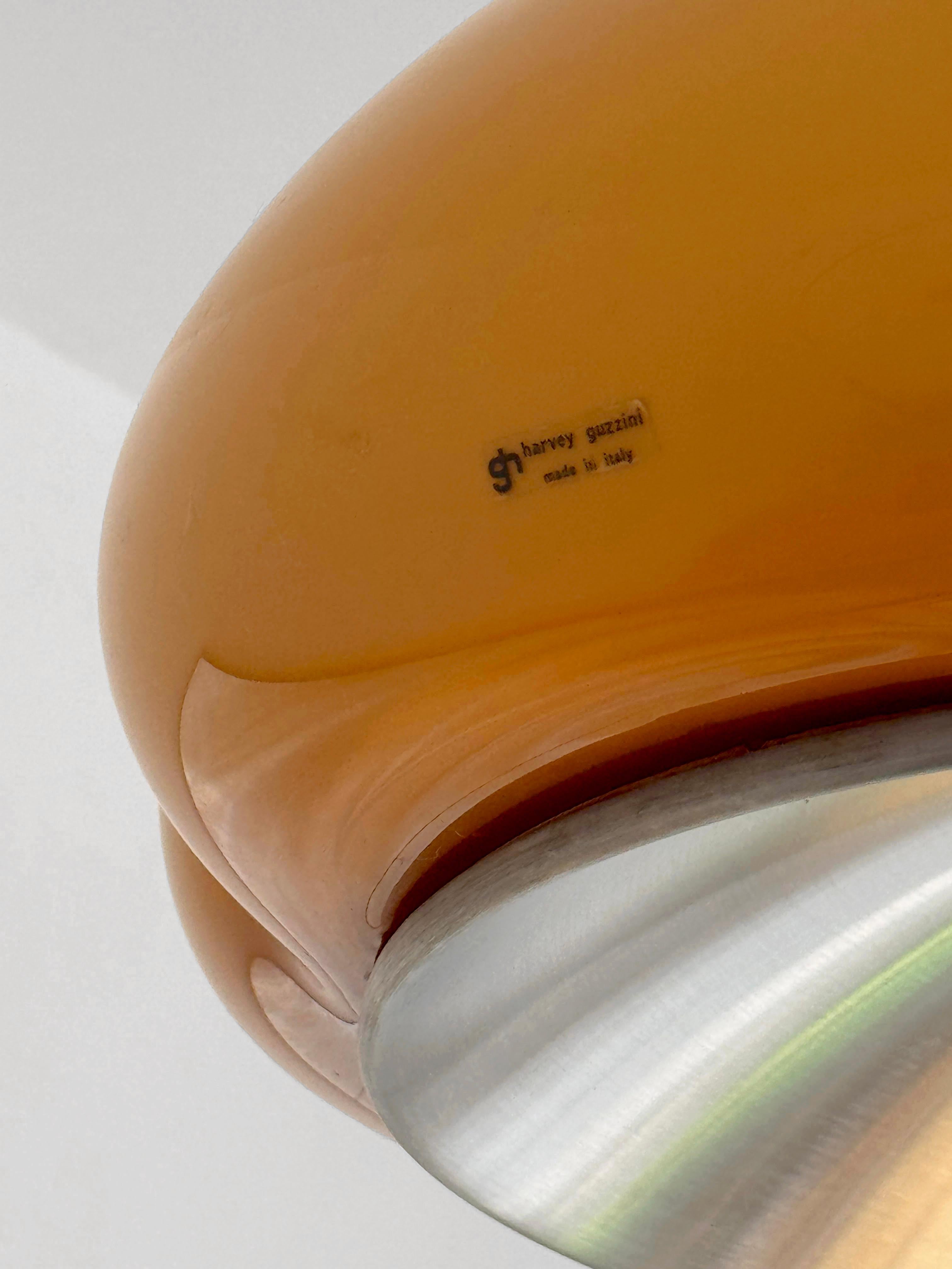 Space Age A POSTMODERN SPACE-AGE « Quadrifoglio » Ceiling Fixture by GUZZINI, Italy 1950 For Sale
