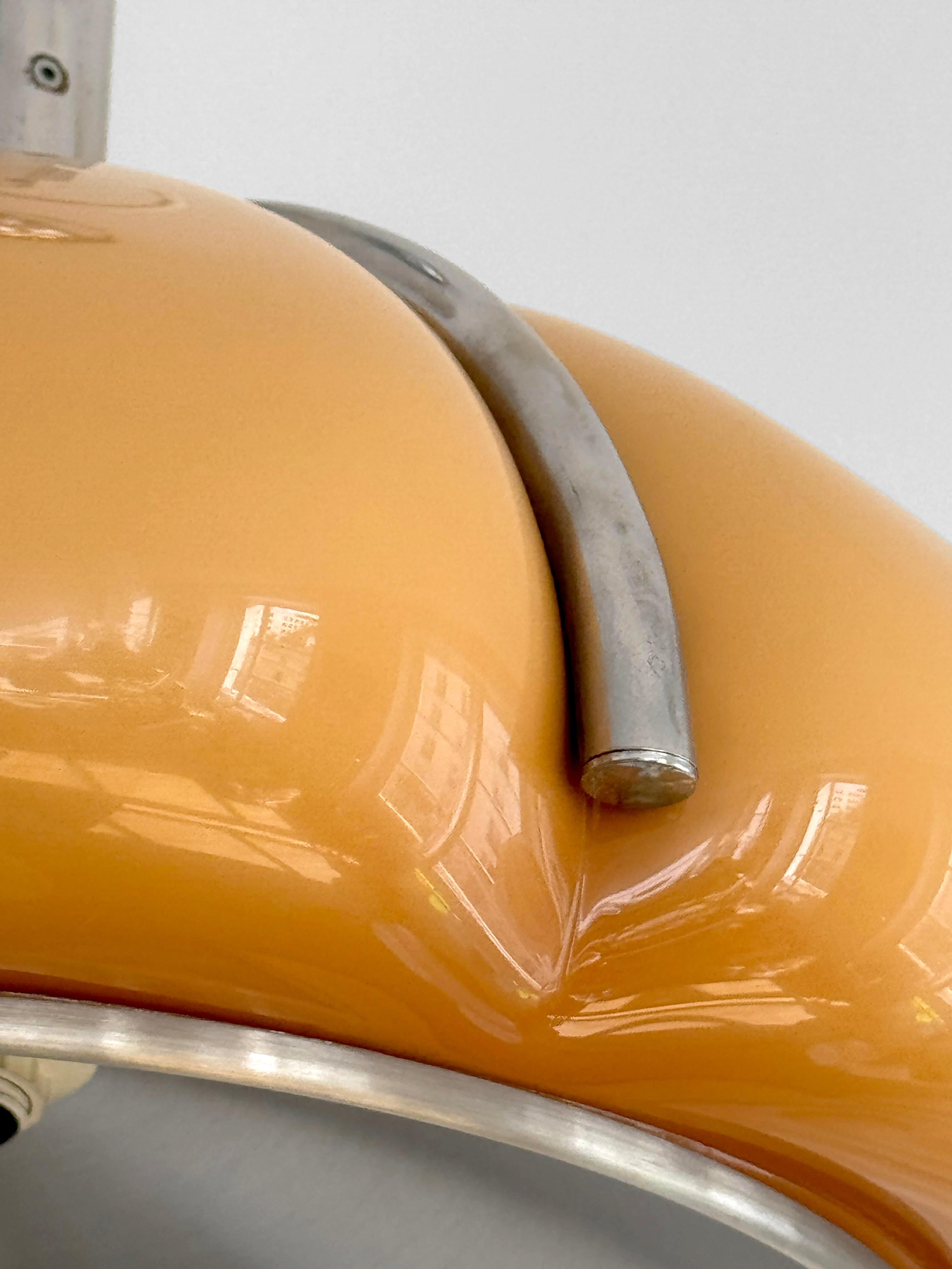 A POSTMODERN SPACE-AGE « Quadrifoglio » Ceiling Fixture by GUZZINI, Italy 1950 In Fair Condition For Sale In PARIS, FR