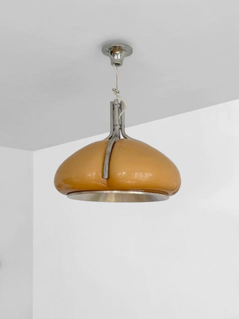 A POSTMODERN SPACE-AGE « Quadrifoglio » Ceiling Fixture by GUZZINI, Italy 1950 For Sale 1