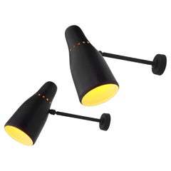 2/4 MID-CENTURY-MODERN Wall APPLIQUES by JACQUES BINY ed. LUMINALITE France 1950 2/4 MID-CENTURY-MODERN Wall APPLIQUES by JACQUES BINY ed. LUMINALITE France 1950