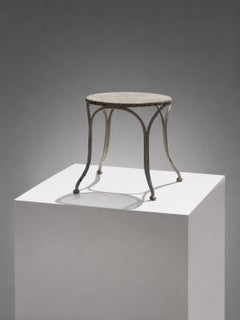 A Mod-Century-Modern STOOL or SIDE-TABLE, in the spirit of MATEGOT, France 1950