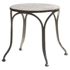 A Mod-Century-Modern STOOL or SIDE-TABLE, in the spirit of MATEGOT, France 1950