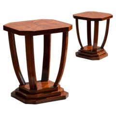 A Pair of Luxurious ART-DECO PEDESTALS, GUERIDONS or SIDE TABLES, France 1930