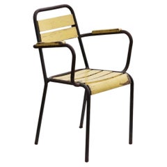 1/2 Silla de estilo Art Déco, modernista, Bauhaus y cubista de TOLIX (Francia), 1930