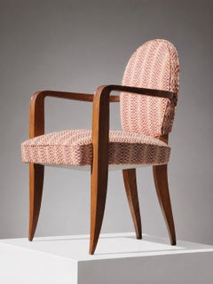 2/2 ART-DECO NEOCLASSIC CHAIR att. to JEAN PASCAUD, France 1930