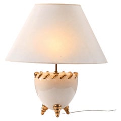 A NEOCLASSICAL NEO-BAROCCO Ceramic TABLE LAMP in MITHE ESPELT style, France 1990