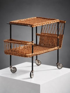 UN CARRELLO DA BAR IN STILE MODERNISTA MID-CENTURY-MODERN di RAOUL GUYS, AIRBORNE, Francia 1950