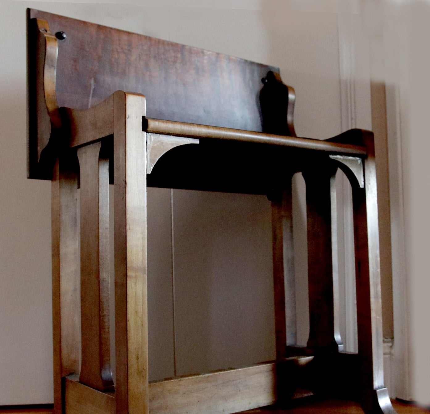 Seltene Folding Pew, Altar, Schreibtisch aus der Regency-Zeit, England oder USA, 19.